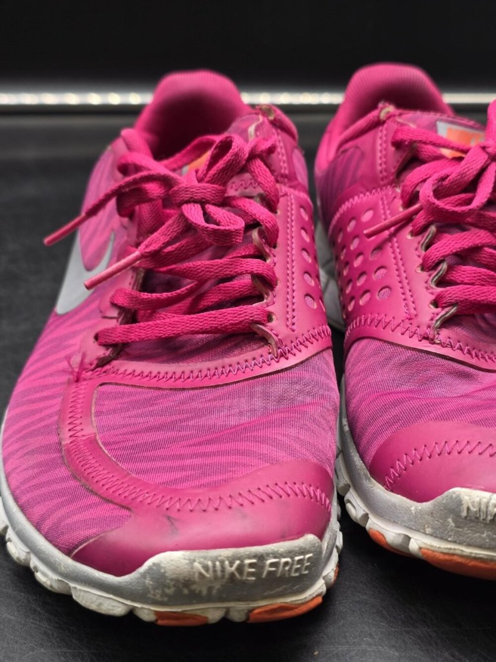 Nike Free 5.0 Shoes Womens Size 9 Pink Mesh Running Sneakers Damaged 511281-502 - Picture 4 of 15